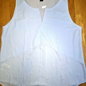 Ann Taylor Blue Structured Blouse